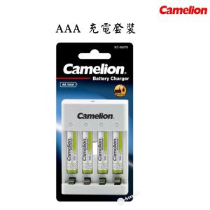 Camelion - USB充電器 4x AAA 充電套裝 (800mAh) 四獨立插槽