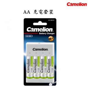Camelion - USB充電器 4x AA 充電套裝 (2100mAh) 四獨立插槽