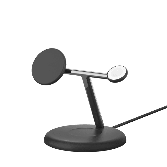 Alternative view of Belkin - BoostCharge Pro Qi2 3合1無線充電座 15W - 黑色