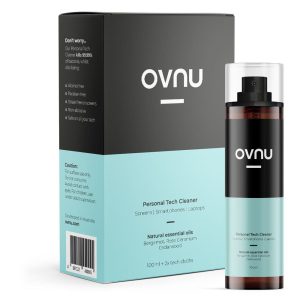 OVNU - 電子專用佛手柑淨化除菌噴霧套裝｜精油消毒清潔噴霧（100ml）+ 專用抗菌毛巾（2條） (40045)