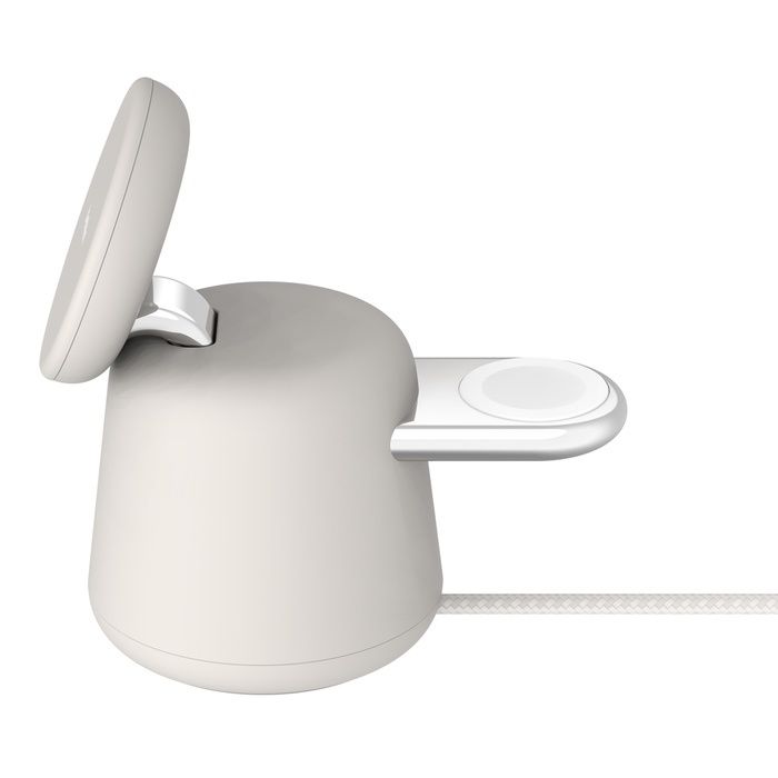 Alternative view of Belkin - BoostCharge Pro MagSafe 15W 2合1無線快速充電底座 Sand (WIZ020BTH37)