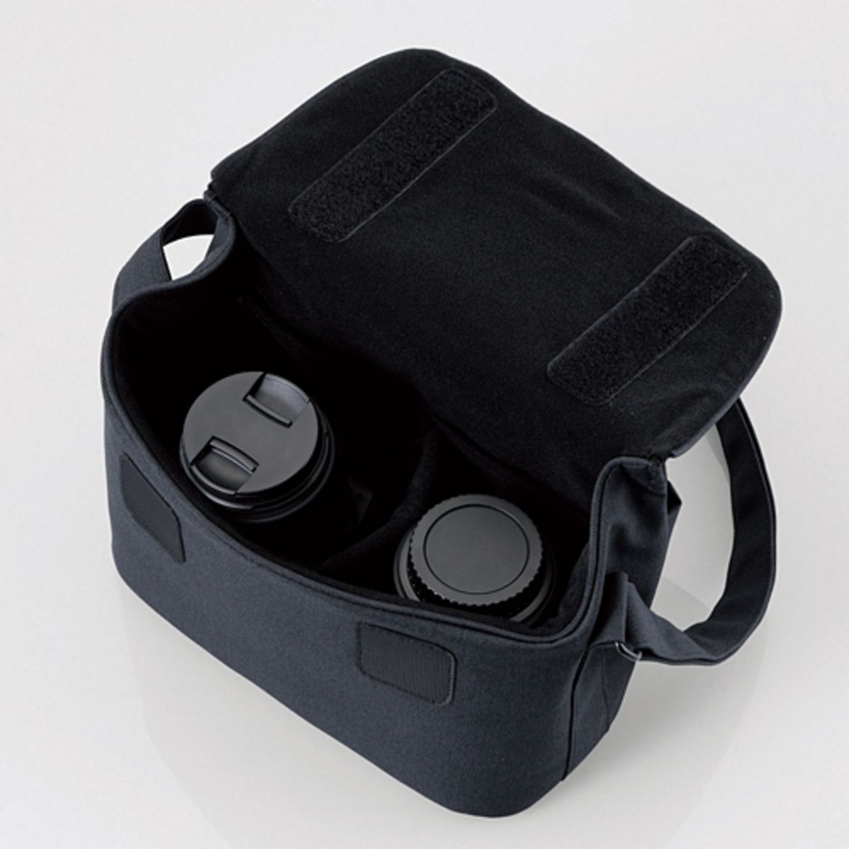 ELECOM - Normas 休閒多功能相機袋|單反相機單肩包|相機快取設計|側背包|帆布包 DGB-S031 黑色 - Image 4