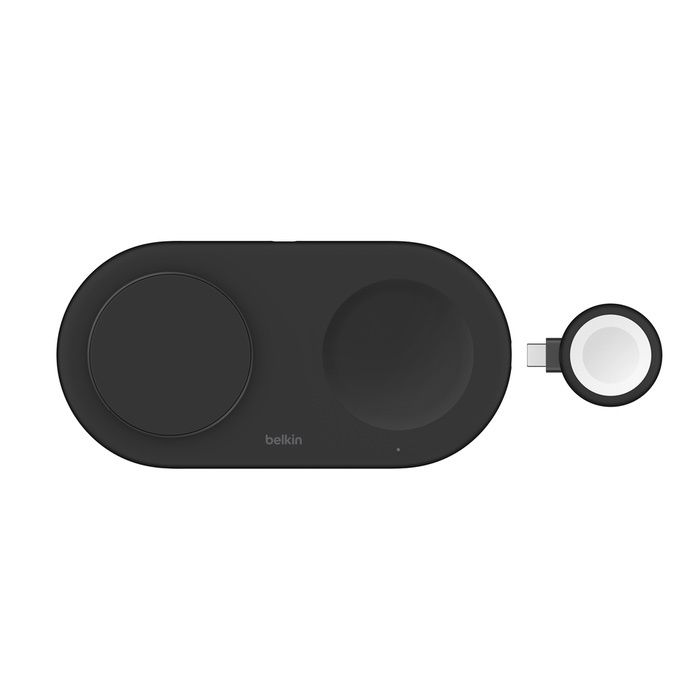 Alternative view of Belkin - BoostCharge Pro Qi2 15W 3合1磁吸無線充電板 黑色 (WIZ022QCBK)