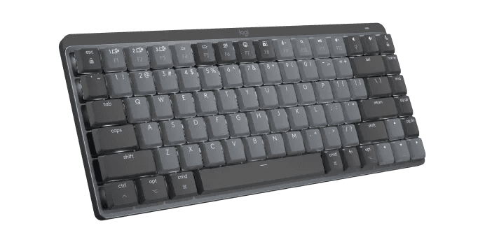 Logitech - 適用於 MAC 的 MX MECHANICAL MINI 無線炫光高效鍵盤 - 茶軸 觸感安靜軸 - 太空灰 - Image 2