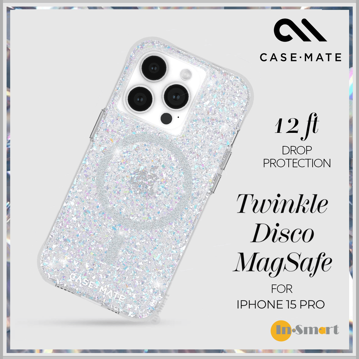 CASEMATE - iPhone 15 Pro Twinkle Disco MagSafe 保護殼
