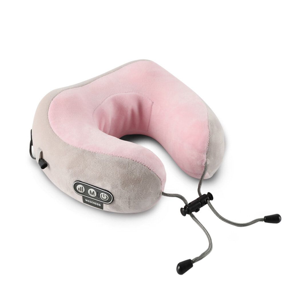 Mediness - 多功能U型 肩頸椎 無線按摩枕 - 粉紅色 - Image 2