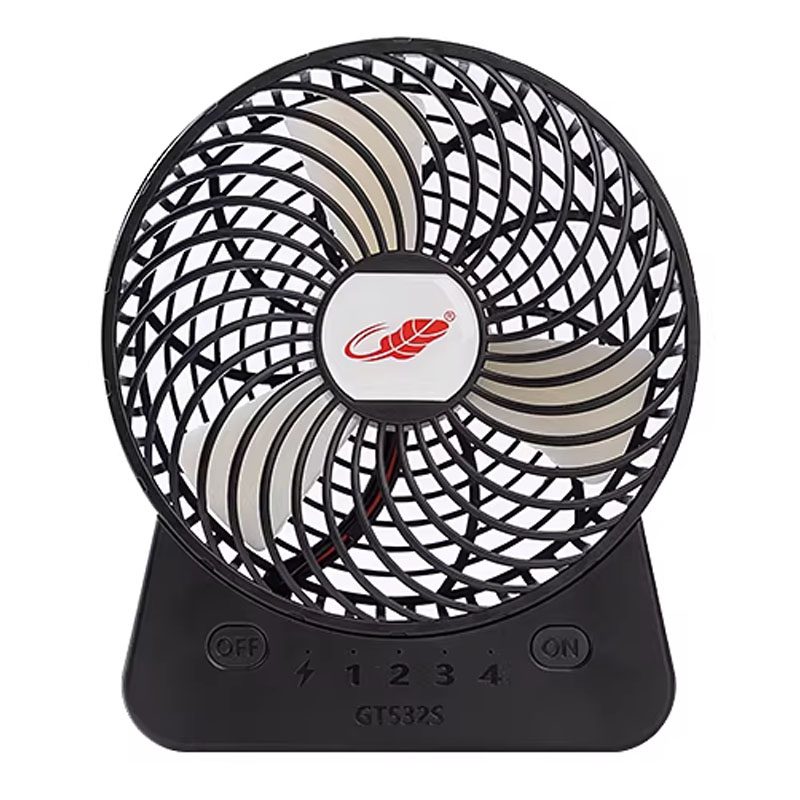 Gongtian 8211 GT532S可換雙電池版特大芭蕉扇  4段風速 USB風扇 TYPE-C充電 黑色