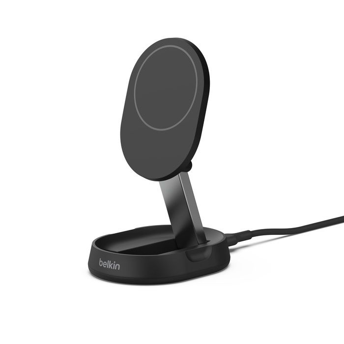 Alternative view of Belkin - BoostCharge Pro Qi2 15W 折疊式磁性無線充電座 黑色 (WIA008BTBK)