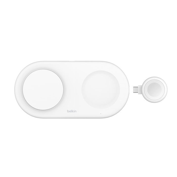 Alternative view of Belkin - BoostCharge Pro Qi2 15W 3合1磁吸無線充電板 白色 (WIZ022QCWH)