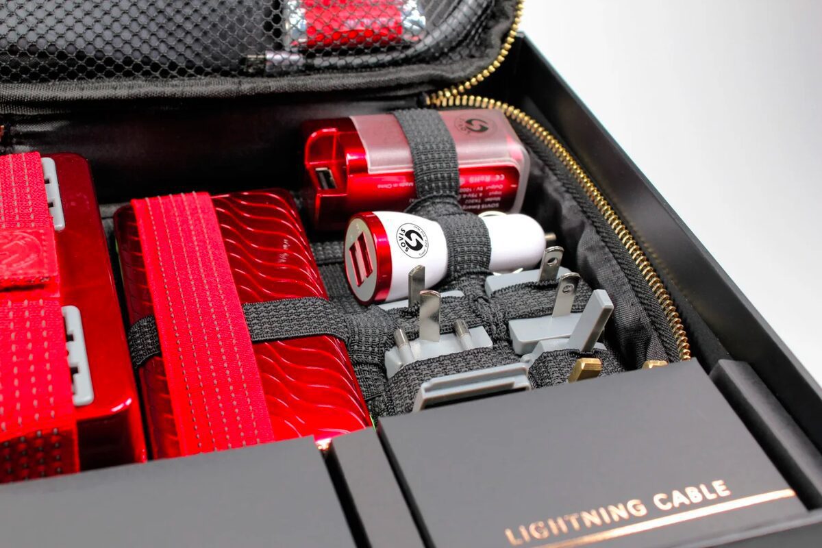 Alternative view of SOVIS - [聖誕&旅行必備] INTEGRATED & SMART 全方位旅行電源解決方案套裝 Red