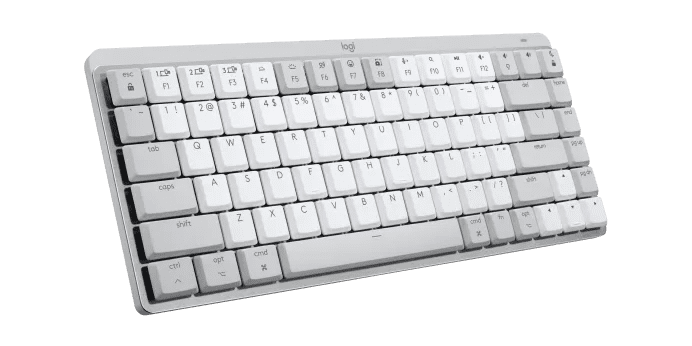 Alternative view of Logitech - 適用於 MAC 的 MX MECHANICAL MINI 無線炫光高效鍵盤 - 茶軸 觸感安靜軸 - 淺灰色