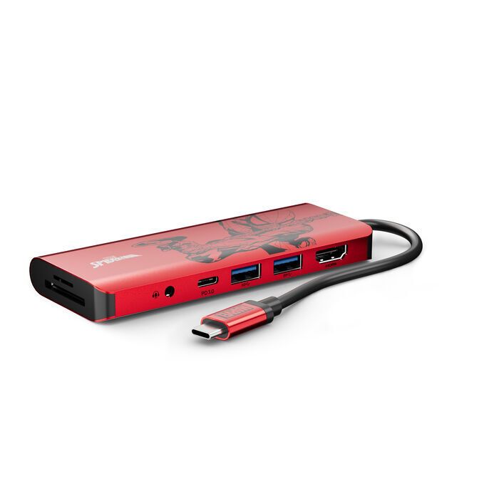 Alternative view of Belkin - Connect USB-C® 7 合 1 高速多媒體集線器 (100W) (Marvel 系列) - Spider-Man (AVC009QCRD-DY)