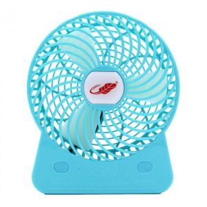 Gongtian - GT532S《可換雙電池版》特大芭蕉扇  4段風速 USB風扇 TYPE-C充電 藍色