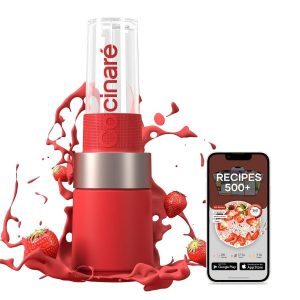 Cocinaré – Blender 功能強大的便攜式攪拌機 6片鈦合金刀片 - 紅色 Cocinare