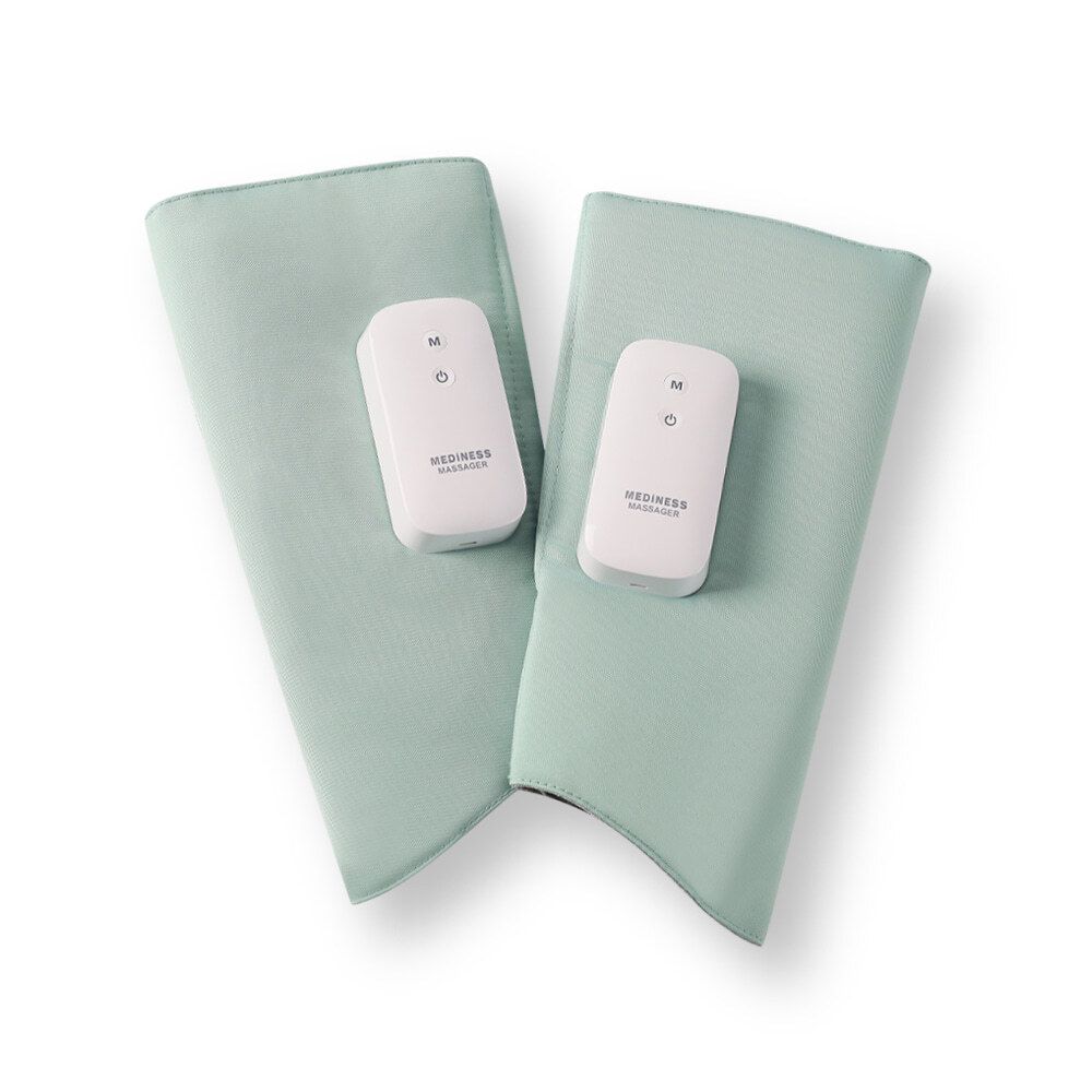 Alternative view of Mediness – Mediness 修身氣按師 (兩件裝) 氣壓小腿按摩器 手部 肌肉放鬆 美腳 瘦腿 家用腿部按摩機 辦公室 無線 按摩儀 Type C 充電 足部家用揉捏按腳器 小腿按摩 腿部按摩器 - 綠色