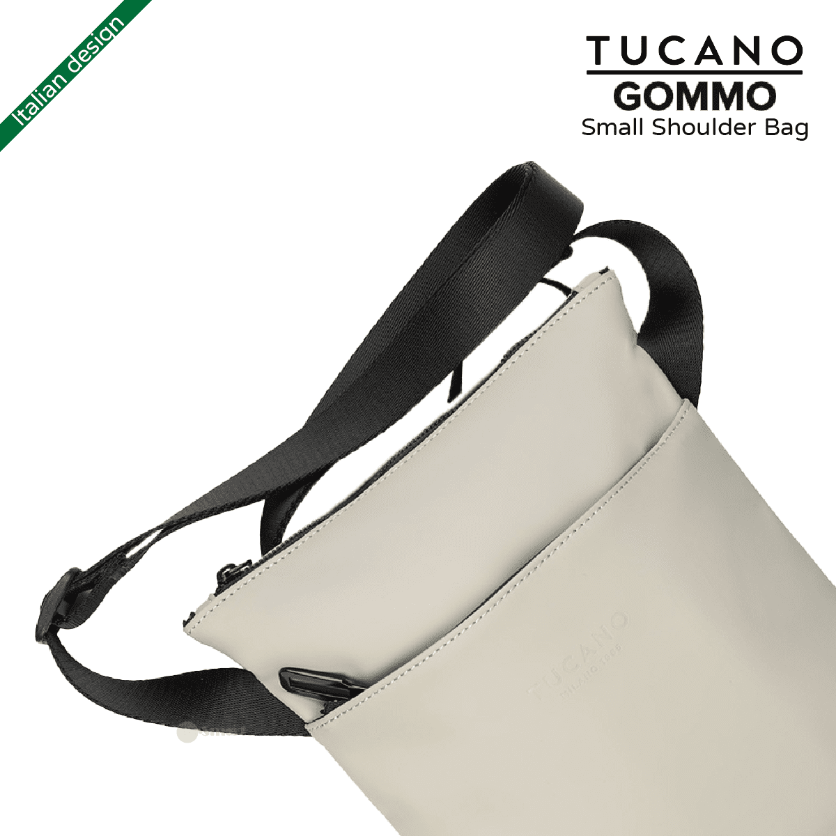 Alternative view of TUCANO – Tucano Gommo 再生塑料帶有內部防輻射系統的小肩包 - 灰色|意大利設計