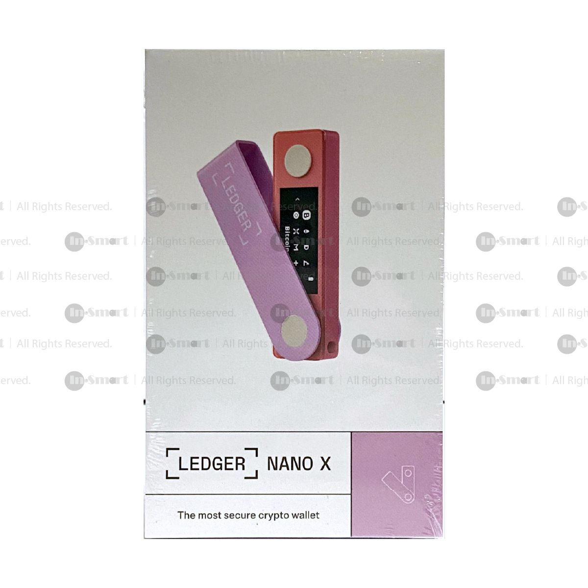 Alternative view of LEDGER – NANO X 藍牙冷錢包 手指錢包 - Bitcoin Wallet 比特幣 離線錢包 - 淡粉紅色