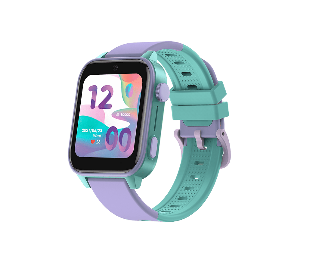 VisionKids – HappiTime 4G 兒童智能手錶|上課禁用模式|實時位置追蹤|IP67防水防塵|一鍵SOS呼叫|紫藍色 - Image 2