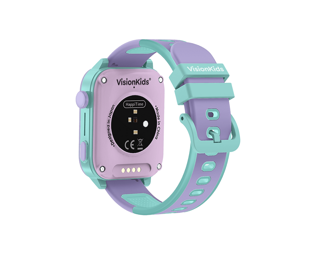 VisionKids – HappiTime 4G 兒童智能手錶|上課禁用模式|實時位置追蹤|IP67防水防塵|一鍵SOS呼叫|紫藍色 - Image 4