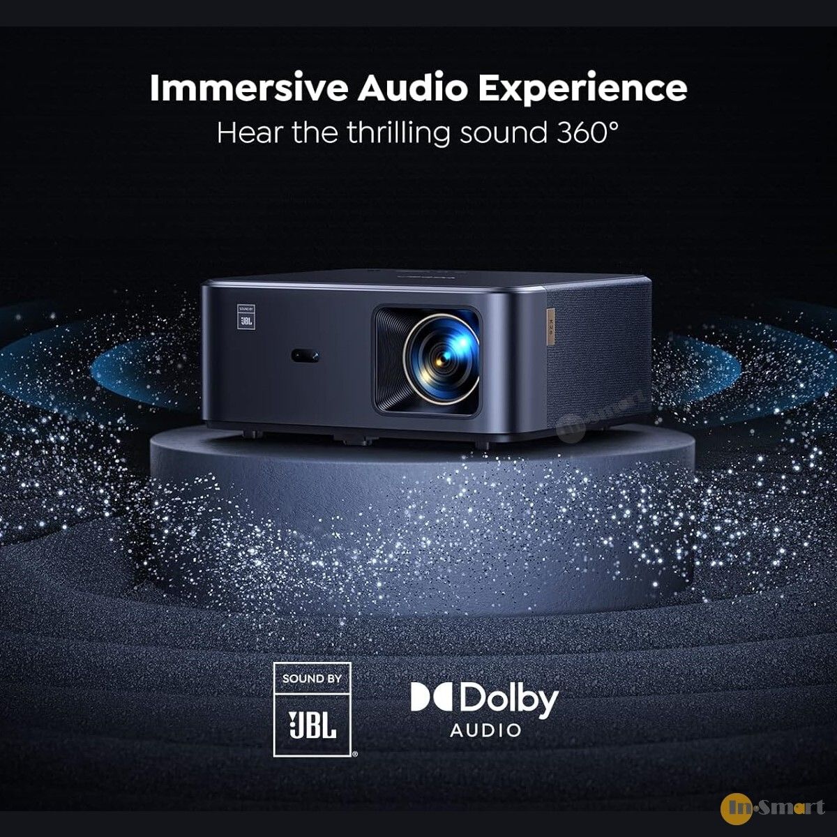 Yaber – K2S 影院級4K旗艦投影機 JBL 認証 10W 立體聲揚聲器 杜比音訊支援 800 ANSI 流明 Android TV - Image 3