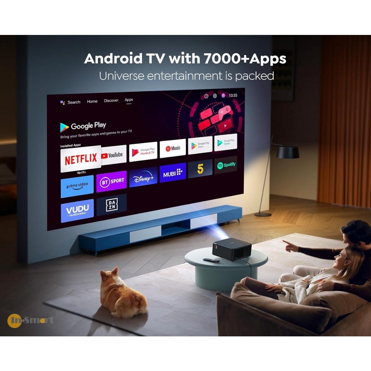 Yaber – K2S 影院級4K旗艦投影機 JBL 認証 10W 立體聲揚聲器 杜比音訊支援 800 ANSI 流明 Android TV - Image 7