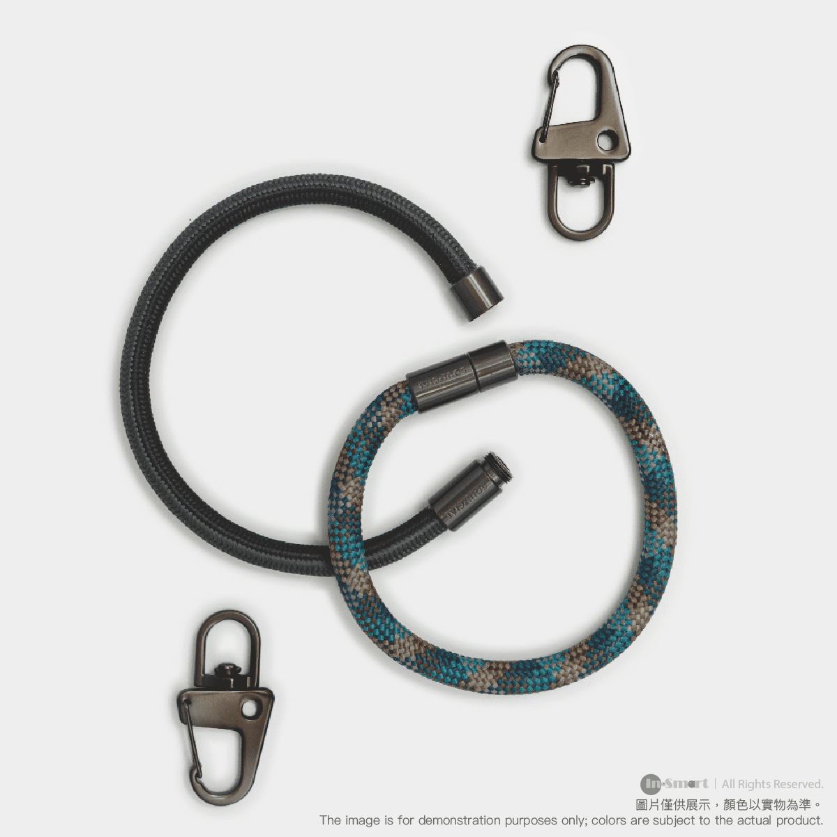 Alternative view of PhoneSuit – SOULCIAL 多功能手帶手機帶 (25cm 手帶 x2) - Vecna (黑色 / 青色)