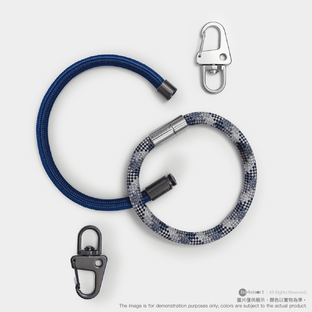 Alternative view of PhoneSuit – SOULCIAL 多功能手帶手機帶 (25cm 手帶 x2) - New Moon (灰色 / 藍色)