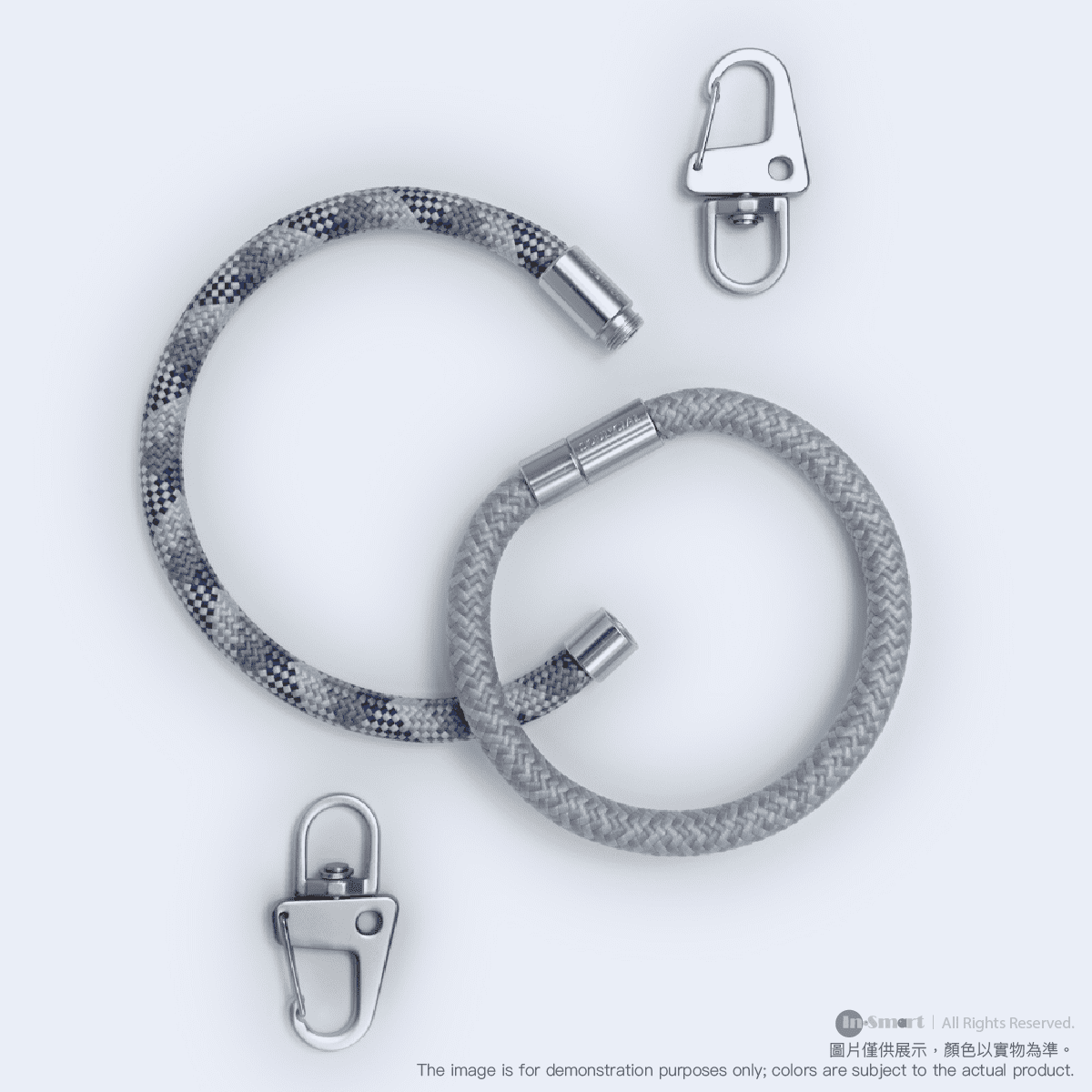 Alternative view of PhoneSuit – SOULCIAL 多功能手帶手機帶 (25cm 手帶 x2) - Winter Forest (淺灰色 / 雪地色)