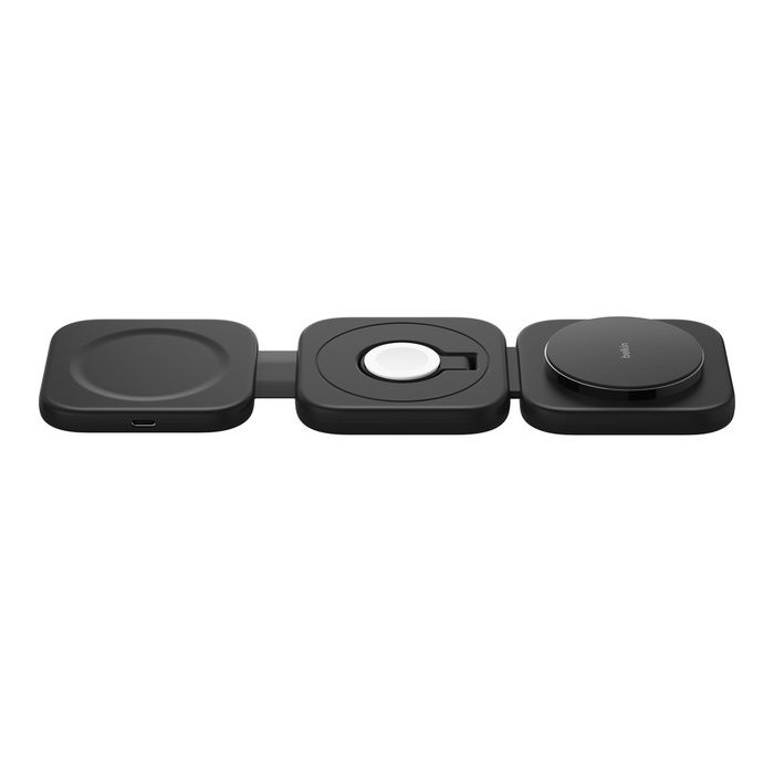 Alternative view of Belkin – BoostCharge Pro 3合1 磁性無線充電旅行墊(Qi2 15W)WIZ024FQBK
