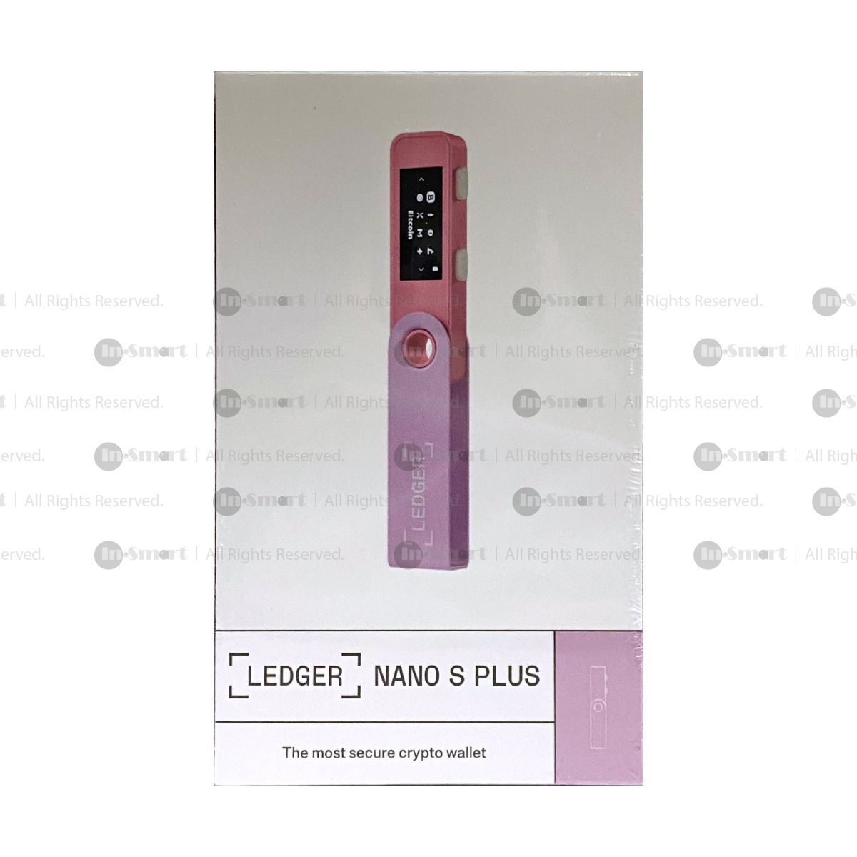 LEDGER – NANO S PLUS 冷錢包 手指錢包 Bitcoin Wallet 比特幣 離線錢包|升級版 可保管最多100項資產 - 淡粉紅色 - Image 3