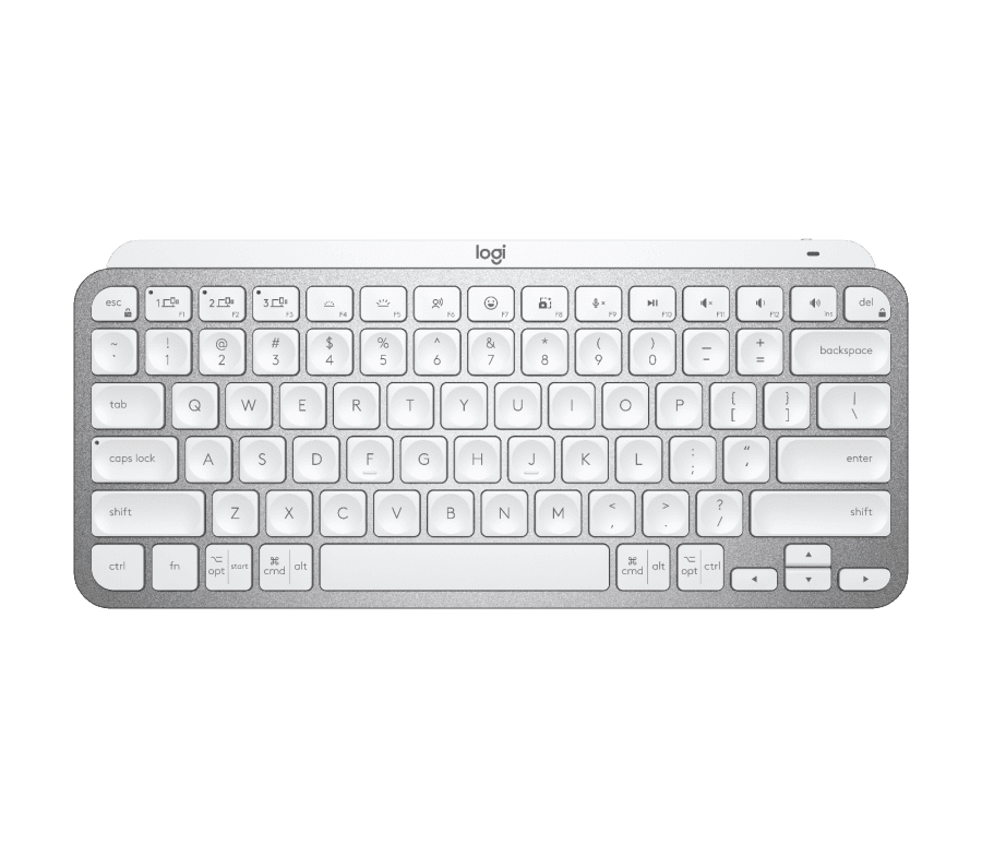Logitech – MX KEYS MINI|Logitech 智能無線鍵盤 珍珠白 (For Mac) 920-010528