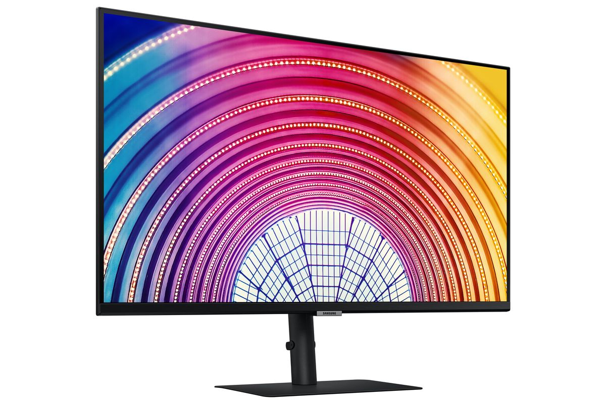 Samsung – 24" S60UA 極窄邊 QHD LED A600系列 AMD FreeSync 專業顯示屏|支援充電 USB-C PD 65W|升降人工學支架|可直立多角度旋轉|LS24A600UCCXXK - Image 4
