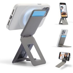 MOFT – MagSafe 磁吸三角手機支架｜兼容MagSafe｜MS027W｜輕薄三角支架｜磁吸支架｜MOVAS 專利純素皮革｜自由調角度｜抗污耐刮  灰褐色 全新升級版