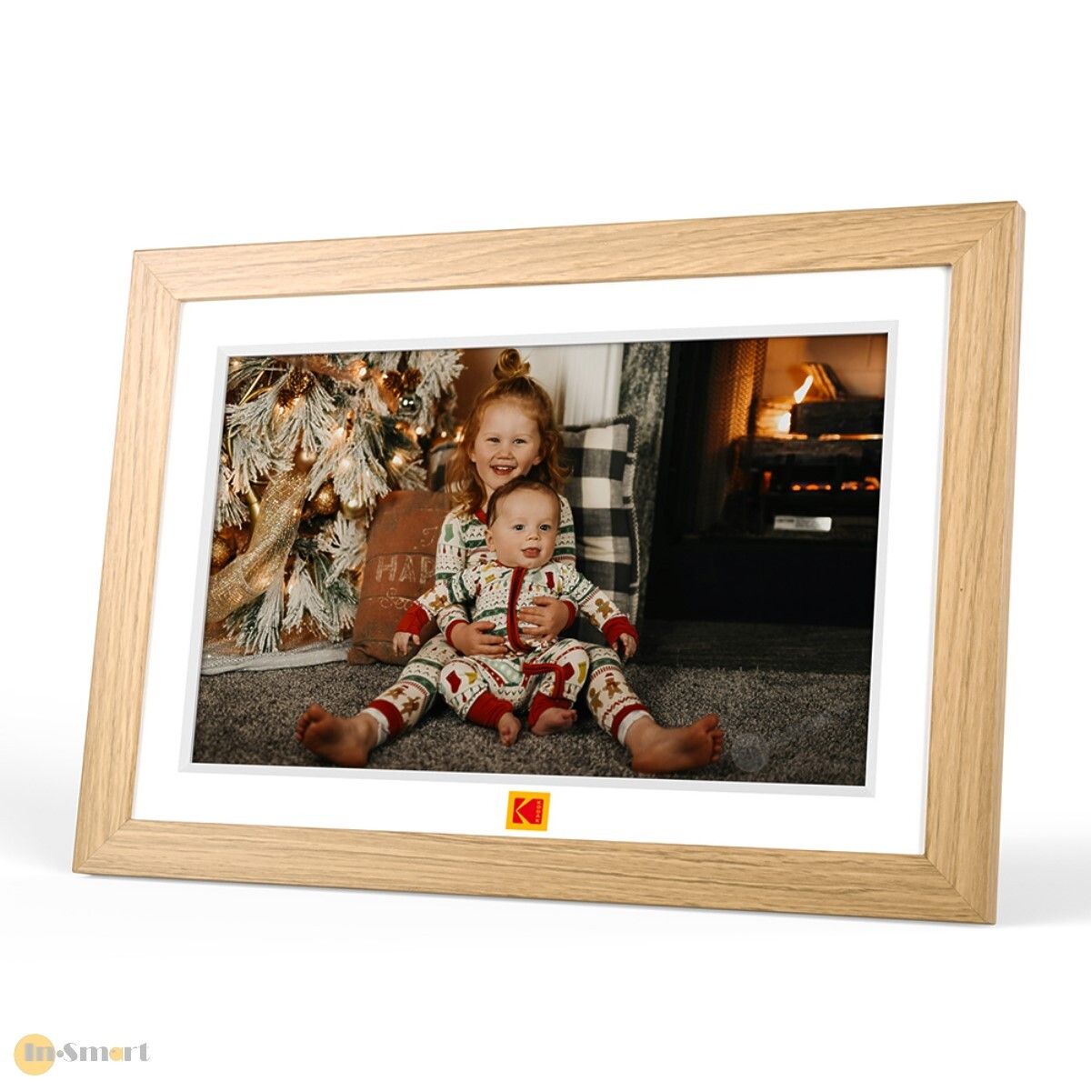 Alternative view of 柯達 – 10寸 經典木邊框 Wi-Fi 傳輸電子相架數碼相框 RCF-1018W; 32GB內置儲存; SD/MMC卡; 播放相片; 短片; 音樂