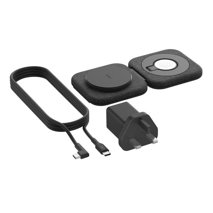 Belkin – BoostCharge Pro 2合1 磁性充電旅行墊(Qi2 15W) - Image 2