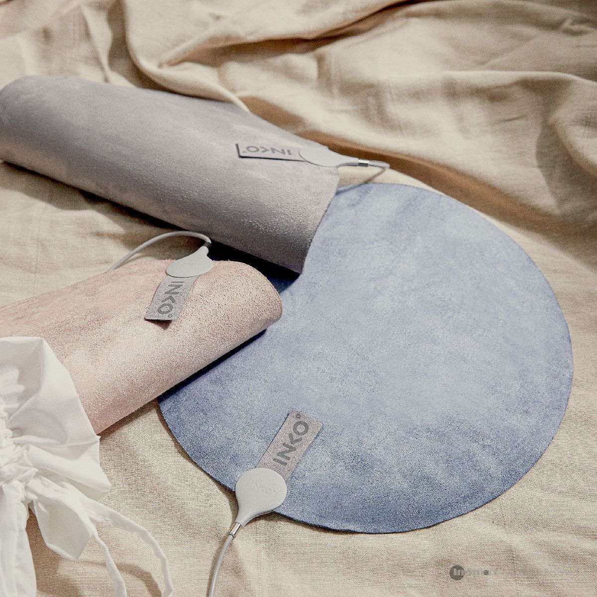 INKO – 麂皮納米銀墨水便攜式USB暖手寶 暖手器 PD-S270 (270mm) - 藍色