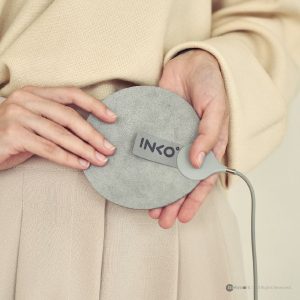 INKO – 麂皮納米銀墨水便攜式USB暖手寶 暖手器 PD-S110 (110mm) - 灰色