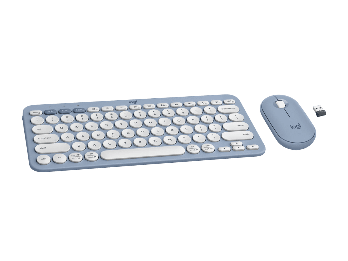 Alternative view of Logitech – Logitech PEBBLE 2 COMBO 藍牙鍵盤滑鼠套裝 - 午夜藍 920-012190|最多連線到三個裝置|10個自定義快捷鍵 (M350s + K380s)