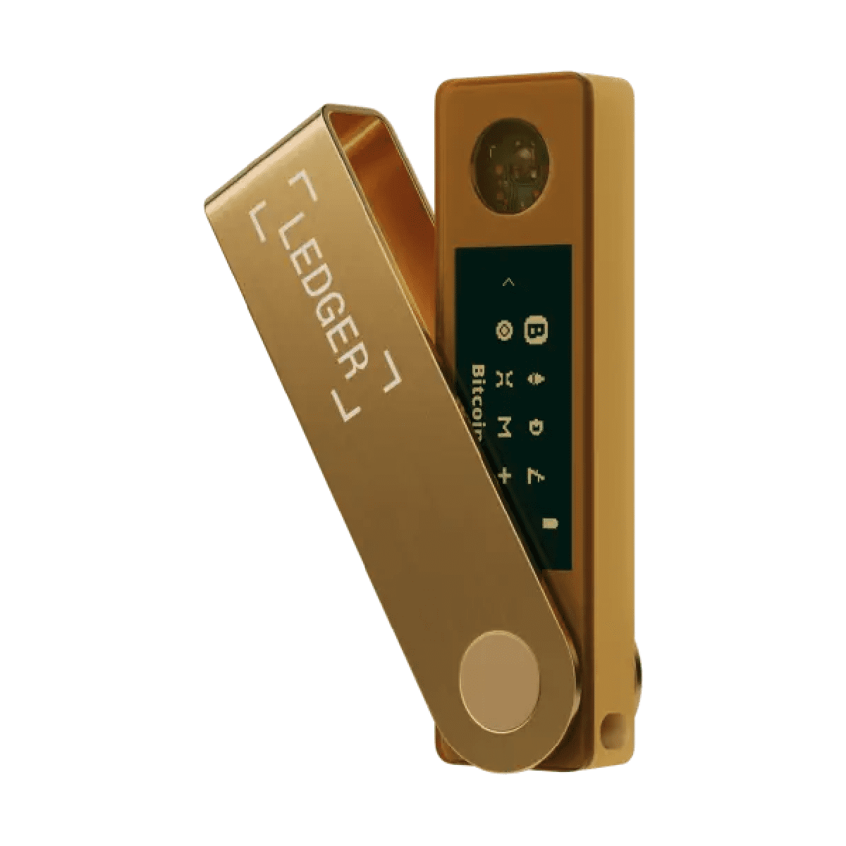 LEDGER – NANO X 藍牙冷錢包 手指錢包 - Bitcoin Wallet 比特幣 離線錢包 - 金色