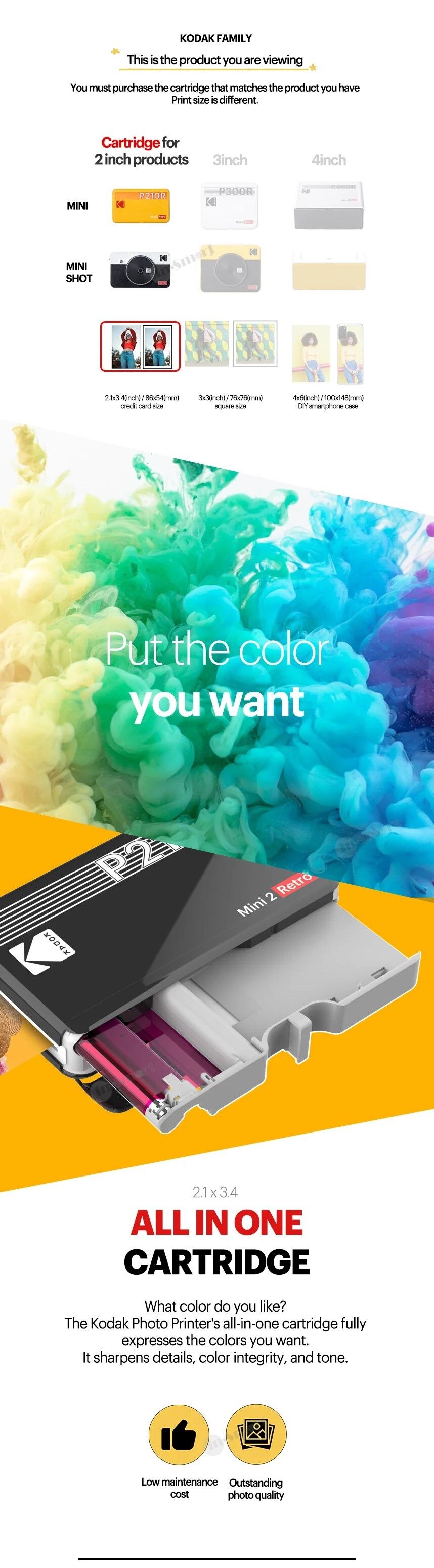 柯達 4PASS 218243 x 348243 專用即影即有相紙連墨盒 30 張 適用於 Kodak Mini 2 Retro 038 Mini Shot 2 ICRG-230