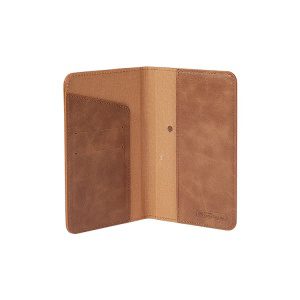 Alternative view of Idmix Air02 Apple Find My 專用追蹤定位護照夾 - 棕色