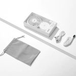 DOMA – FF-79L《全新型號》帶燈超薄充電迷你風扇  迷你風扇  白色