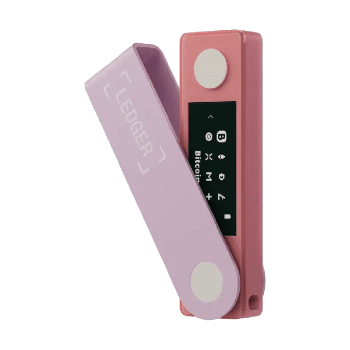 LEDGER – NANO X 藍牙冷錢包 手指錢包 - Bitcoin Wallet 比特幣 離線錢包 - 淡粉紅色