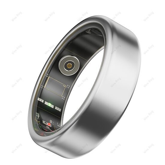 WOW – WOW Ring 超輕鈦合金智能戒指 (專攻24項運動、睡眠時間、心律心率、血氧、步數和燃燒卡路里) - 銀色 / US8 (58mm) 碼|智能介指 智能指環 - Image 3