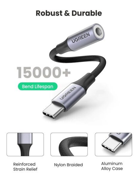 UGREEN USB C 轉 3.5mm插孔DAC類型C耳機放大器 - Image 7