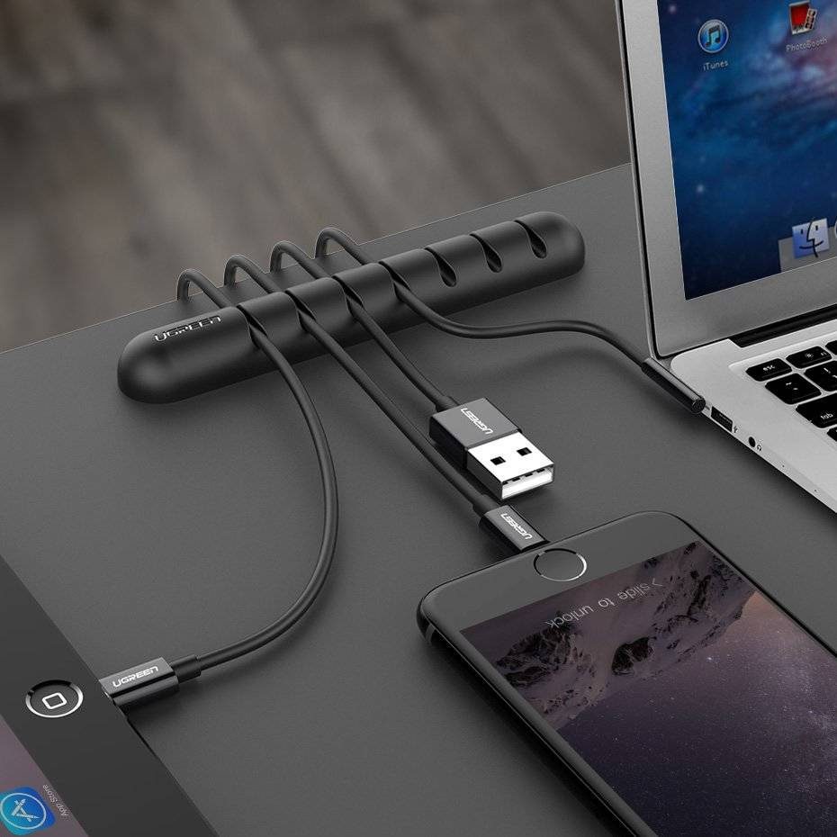 UGREEN 自黏式電纜整理器 (黑色) 2片裝 - Image 4