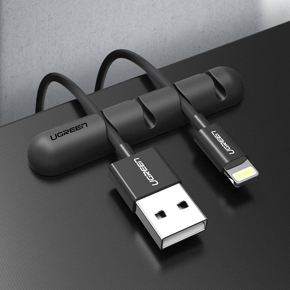Alternative view of UGREEN 自黏式電纜整理器 (黑色) 2片裝
