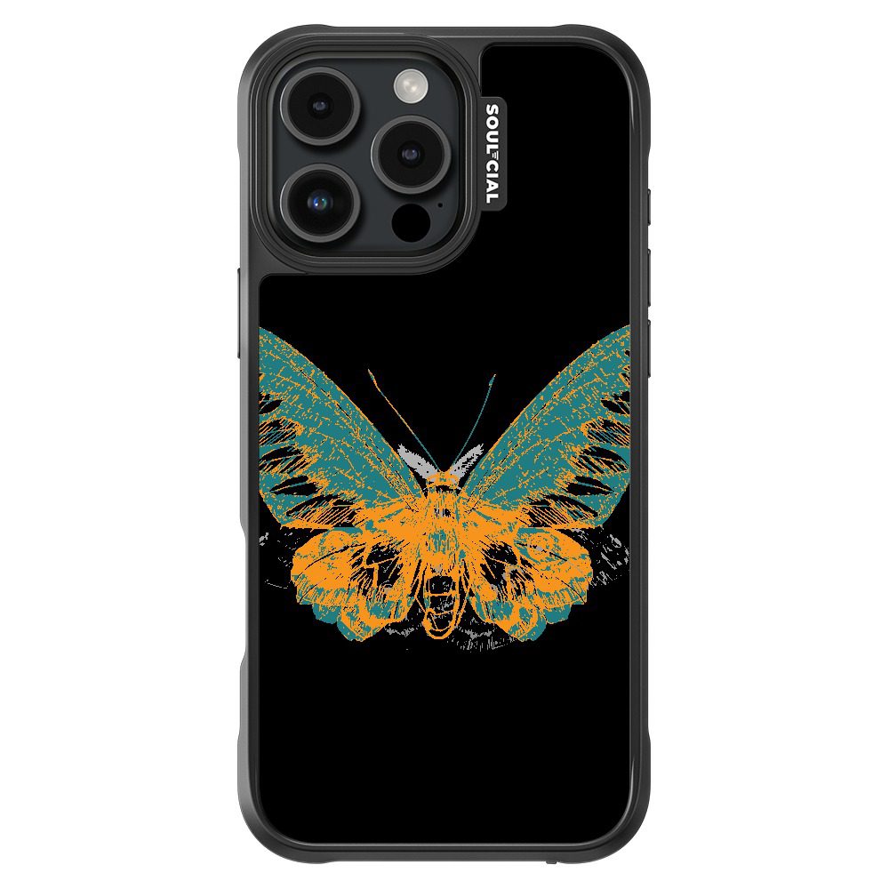 PhoneSuit – SOUL-CIAL Serene Wings Wing It Up 保護殼 - Magsafe - Black - For iPhone 16 Pro Max