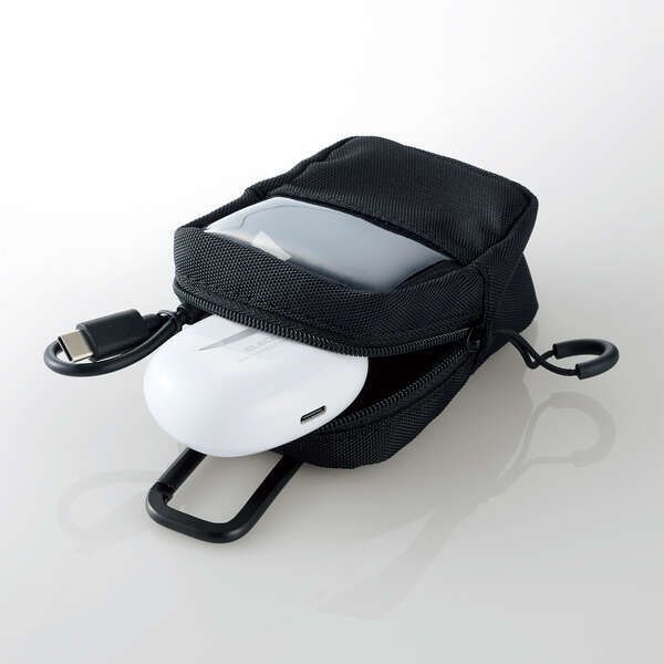 ELECOM – Compact Pouch|小巧無線耳機袋|無線耳機收納袋|TWS-EP23FLBK - Image 4
