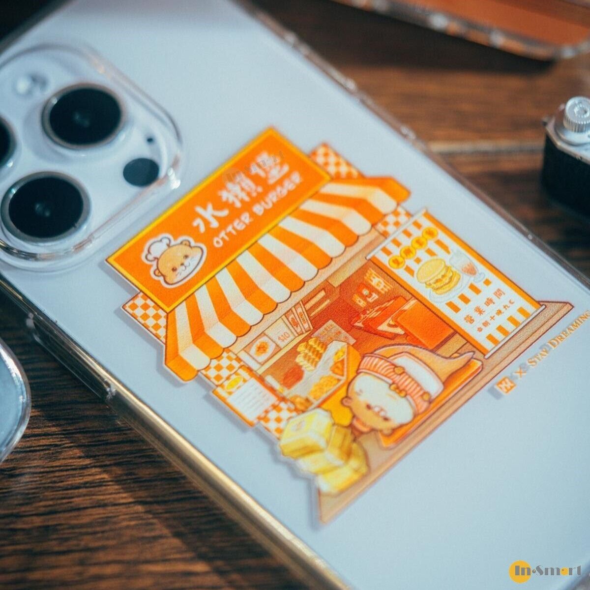 POWER SUPPORT  聯乘 Stay Dreaming Air Jacket 超薄保護殼 iPhone 15 Pro Max 678243 適用 防止彩虹紋 輕且最合身 透明 水獺堡